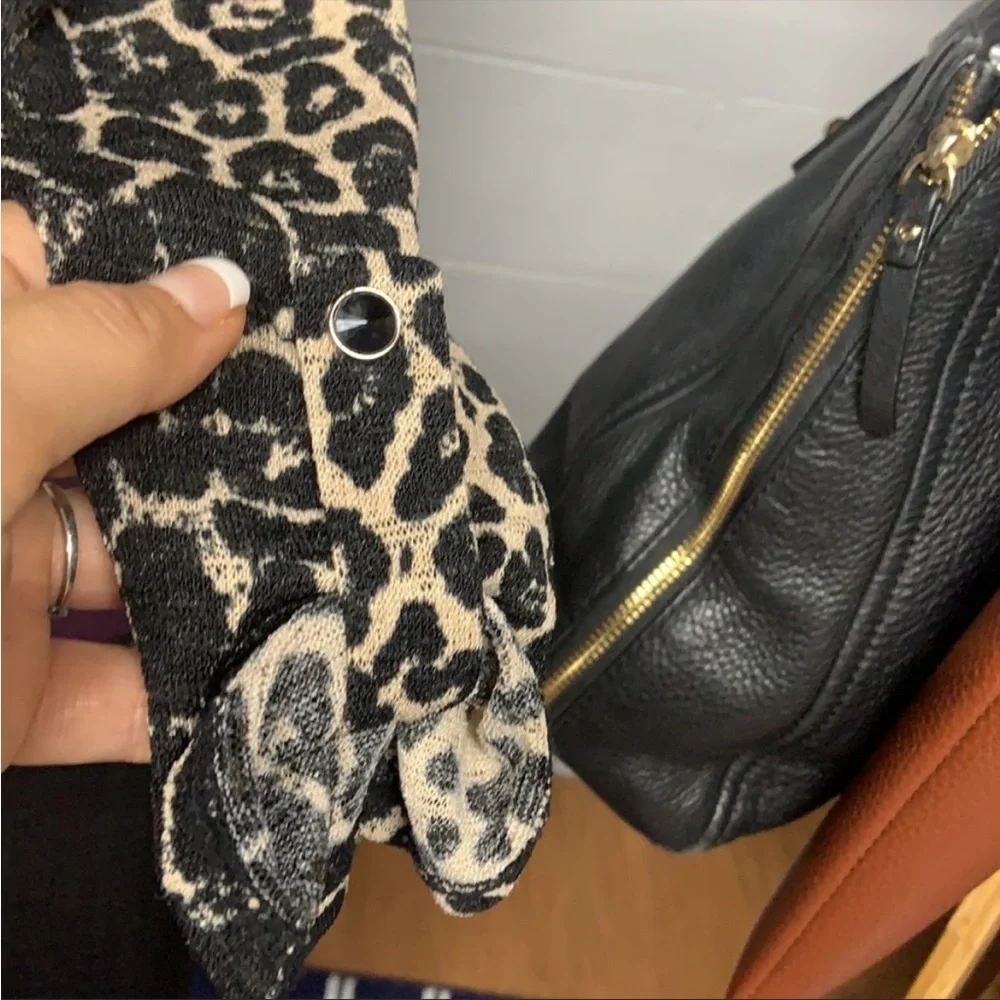 Luxology animal print color block dress